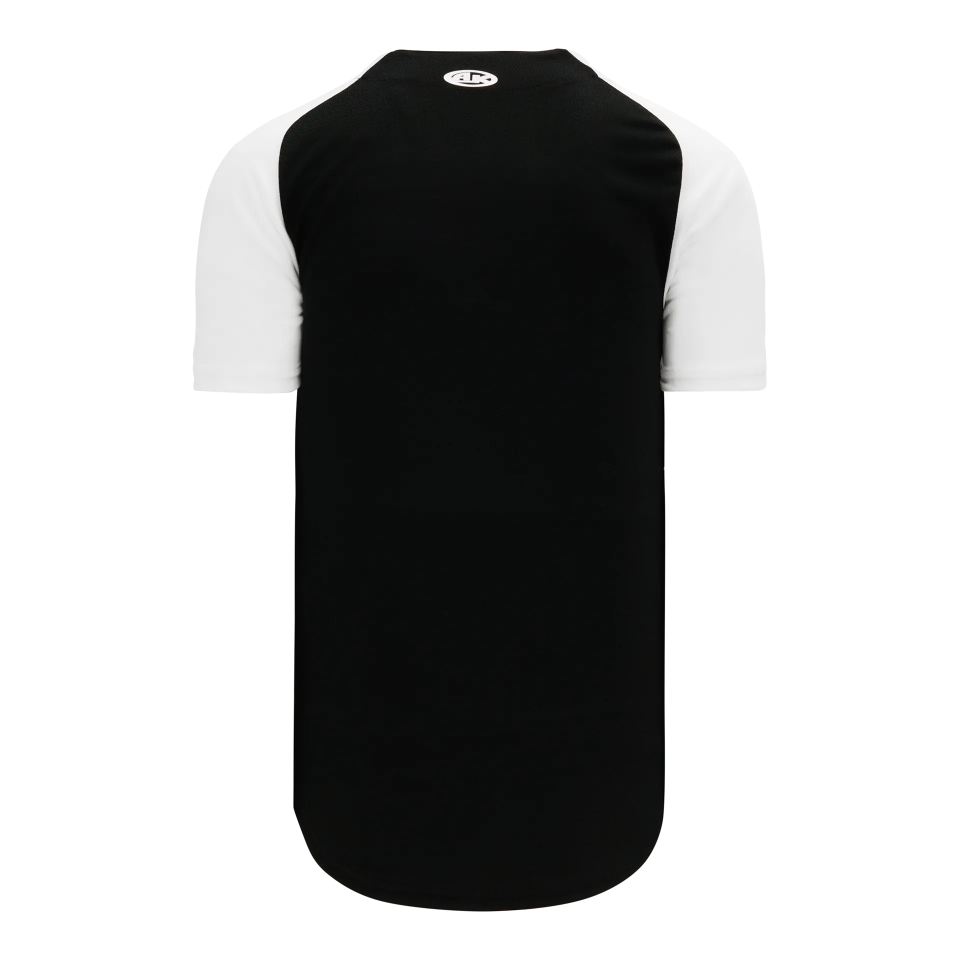 Athletic Knit (AK) BA1875Y-221 Youth Black/White Full Button Baseball Jersey