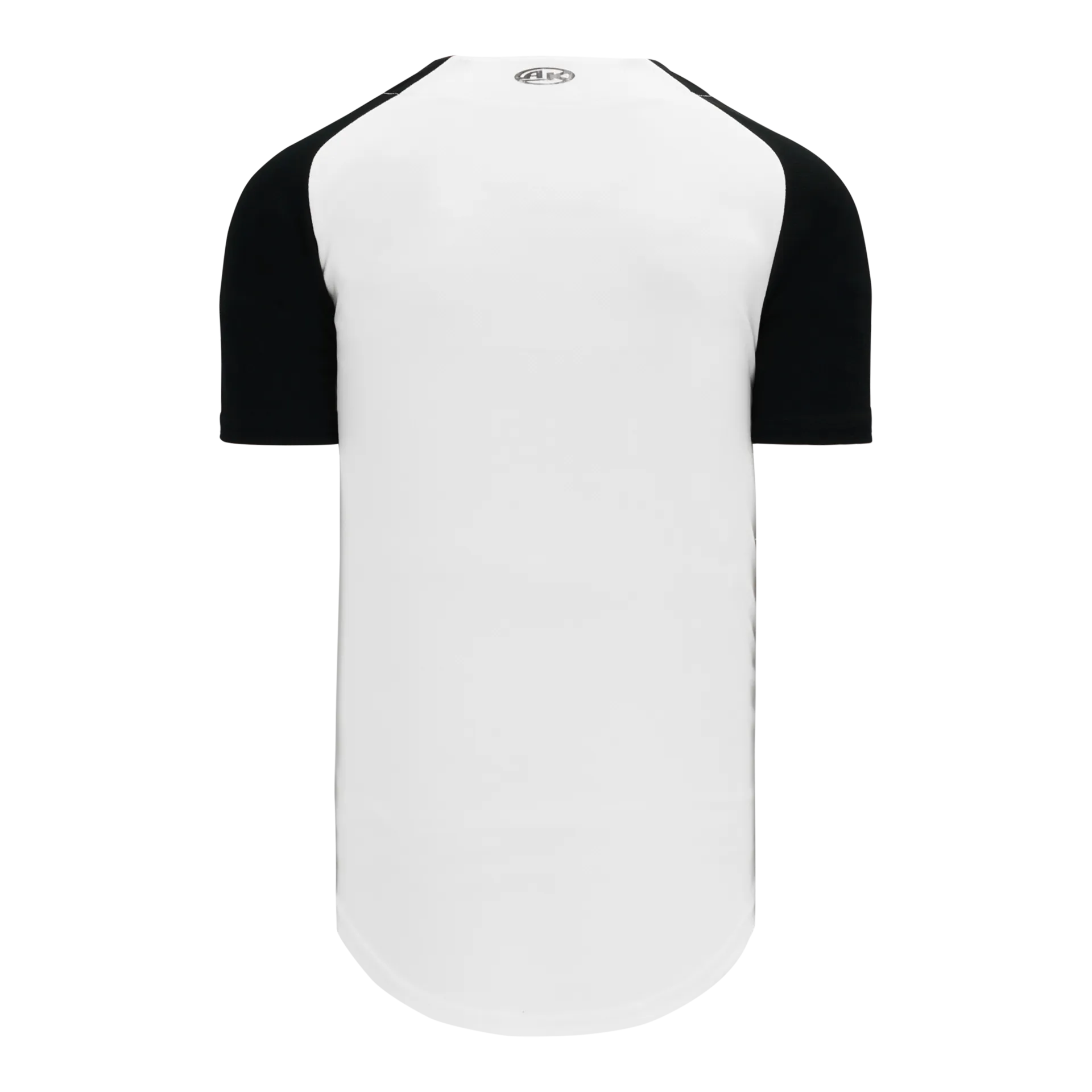Athletic Knit (AK) BA1875Y-222 Youth White/Black Full Button Baseball Jersey