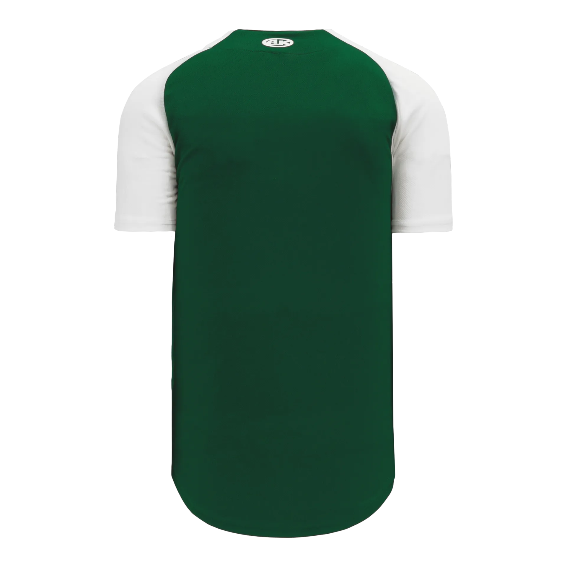 Athletic Knit (AK) BA1875Y-260 Youth Dark Green/White Full Button Baseball Jersey