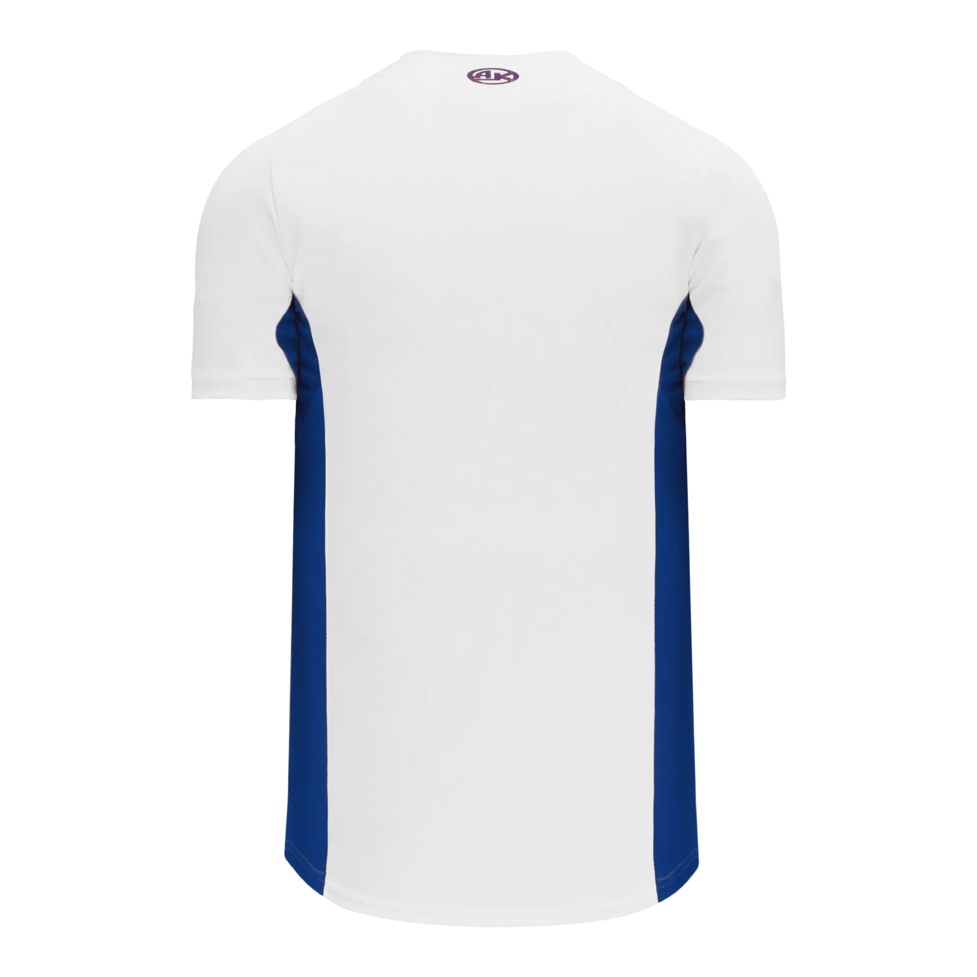 Athletic Knit (AK) BA1890Y-207 Youth White/Royal Blue Full Button Baseball Jersey