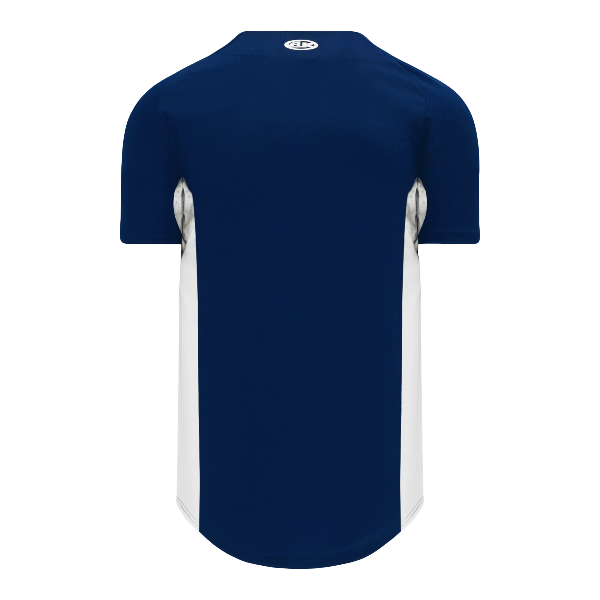 Athletic Knit (AK) BA1890Y-216 Youth Navy/White Full Button Baseball Jersey