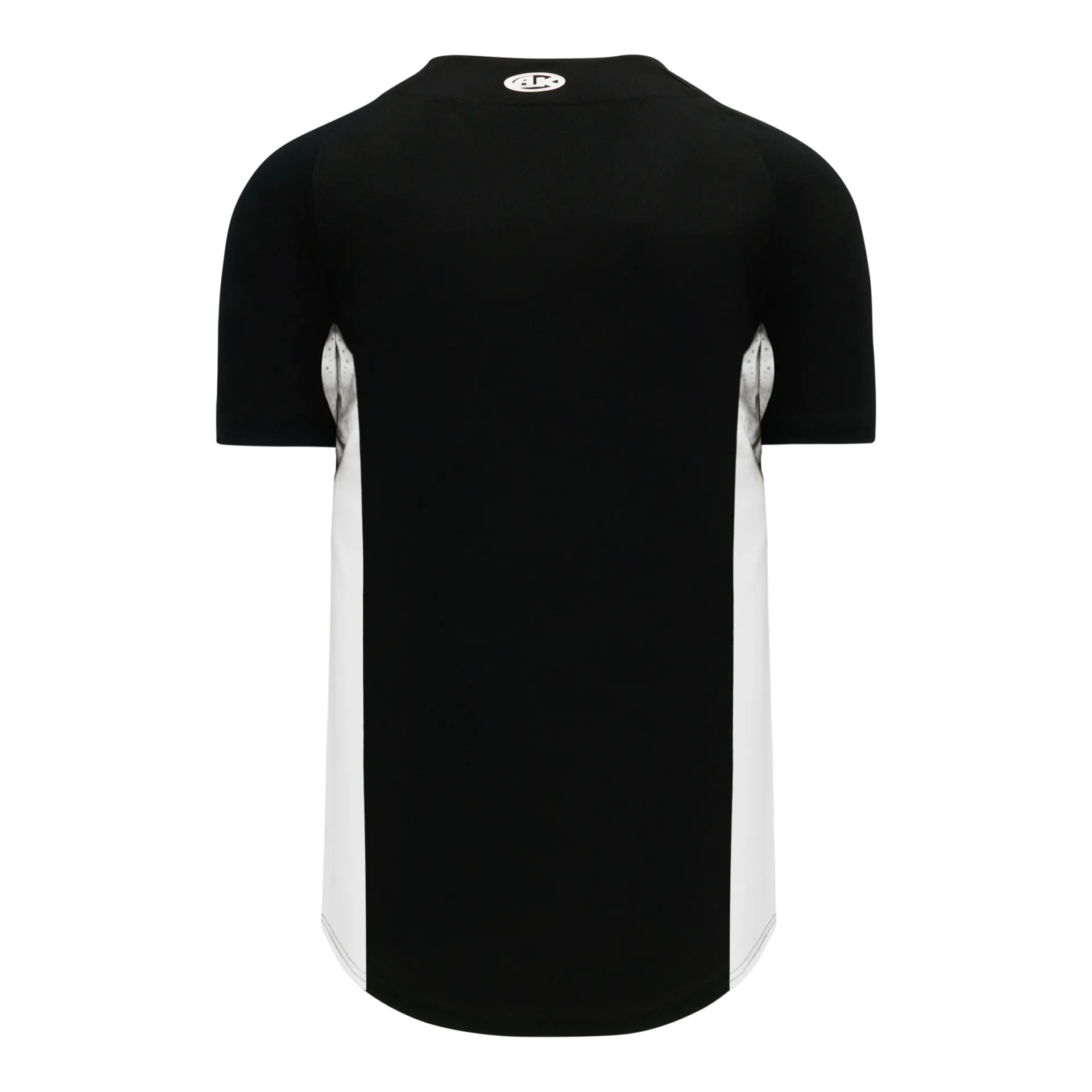 Athletic Knit (AK) BA1890Y-221 Youth Black/White Full Button Baseball Jersey