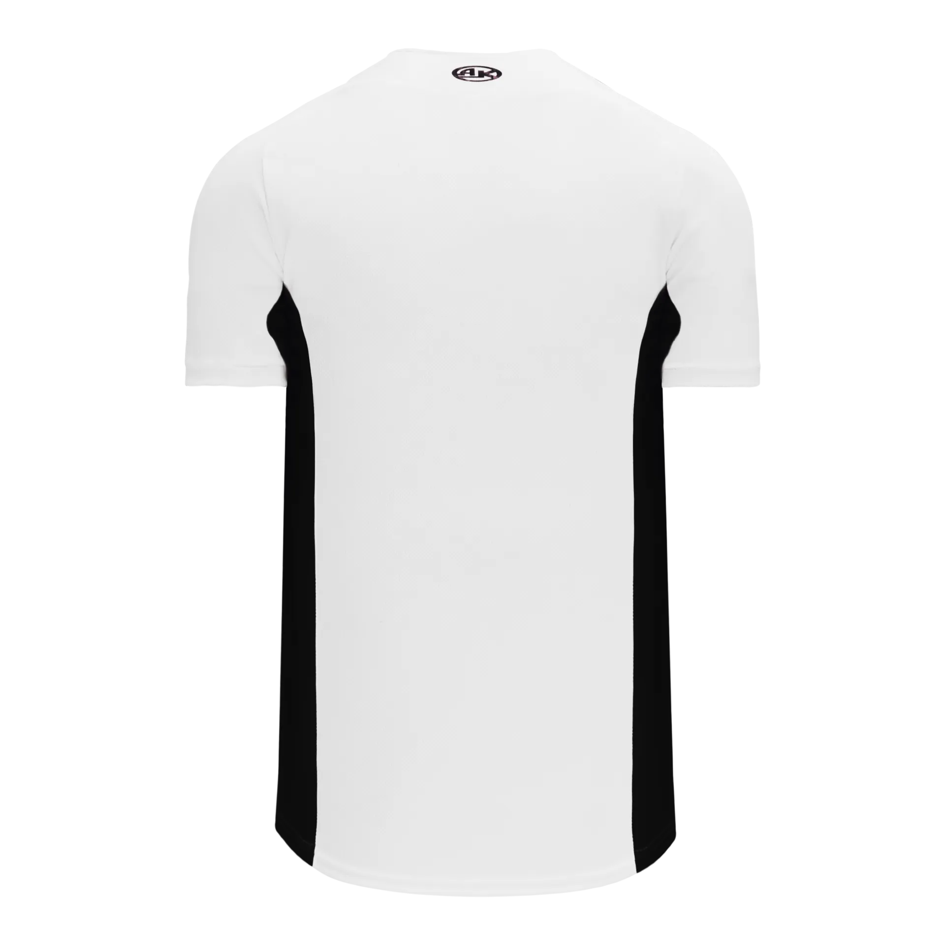 Athletic Knit (AK) BA1890Y-222 Youth White/Black Full Button Baseball Jersey