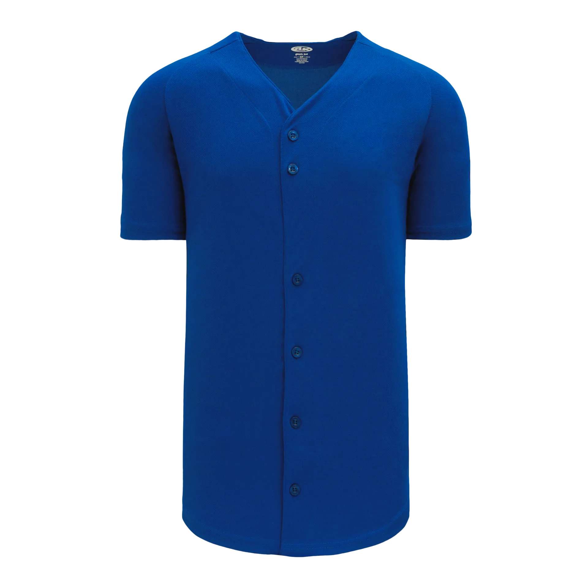 Athletic Knit (AK) BA5200L-002 Ladies Royal Blue Full Button Baseball Jersey