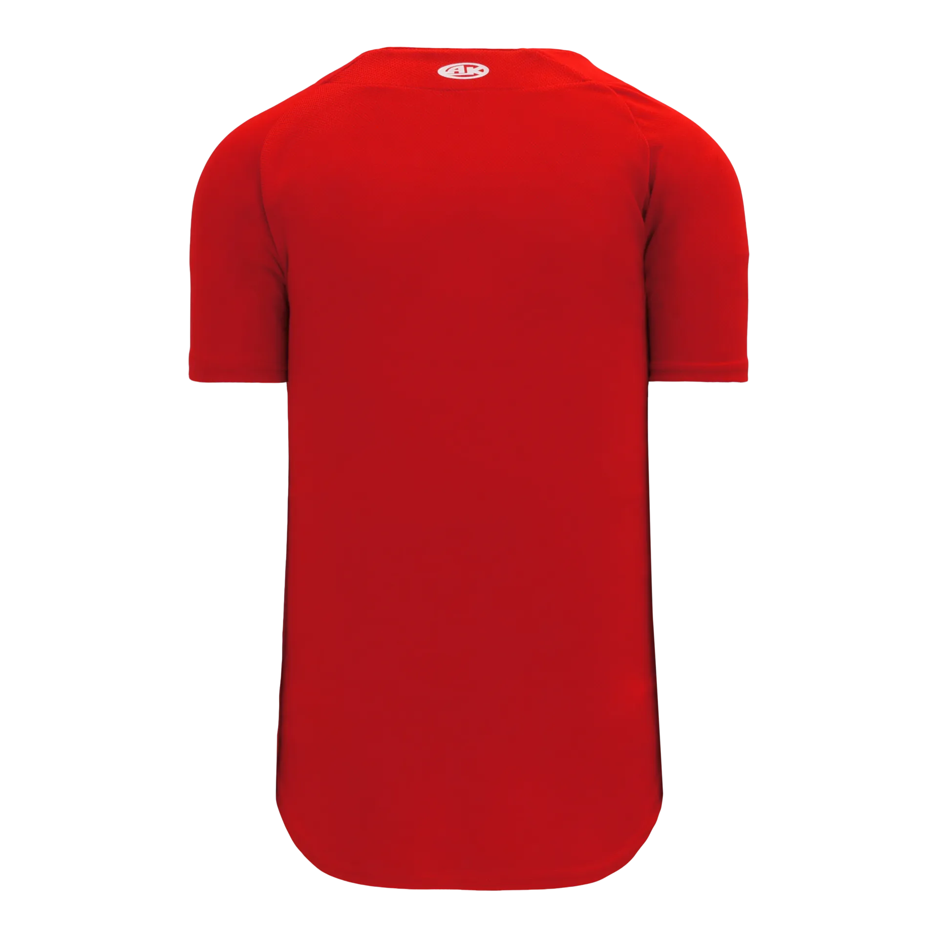Athletic Knit (AK) BA5200L-005 Ladies Red Full Button Baseball Jersey