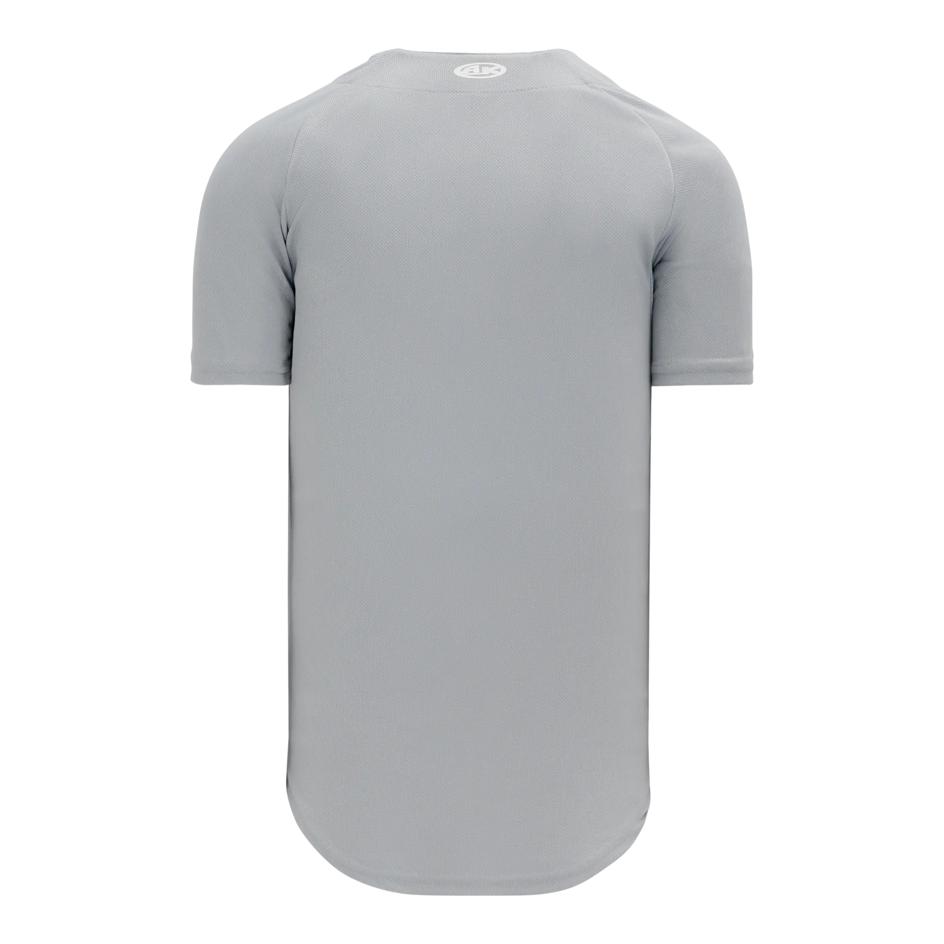 Athletic Knit (AK) BA5200L-012 Ladies Grey Full Button Baseball Jersey
