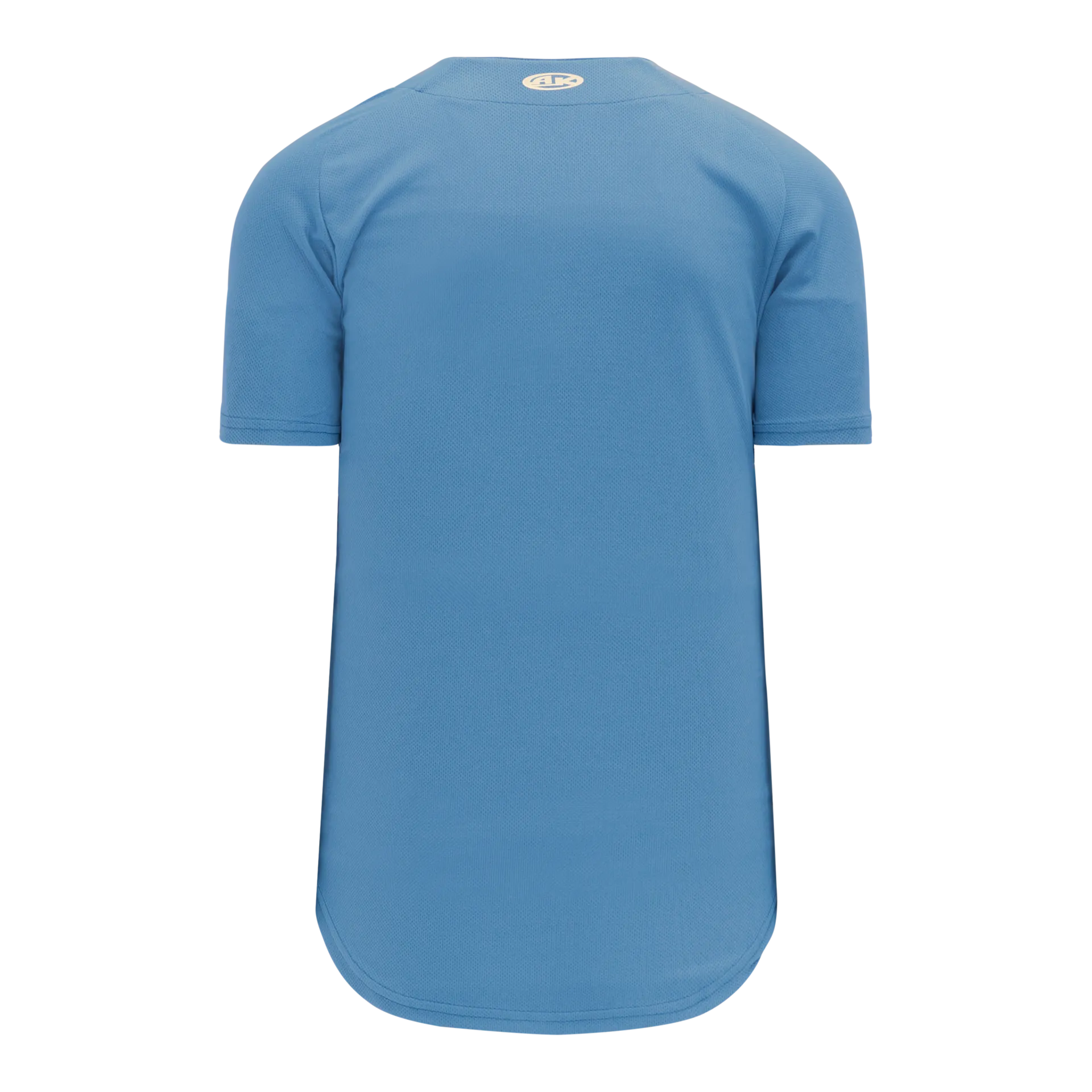 Athletic Knit (AK) BA5200L-018 Ladies Sky Blue Full Button Baseball Jersey
