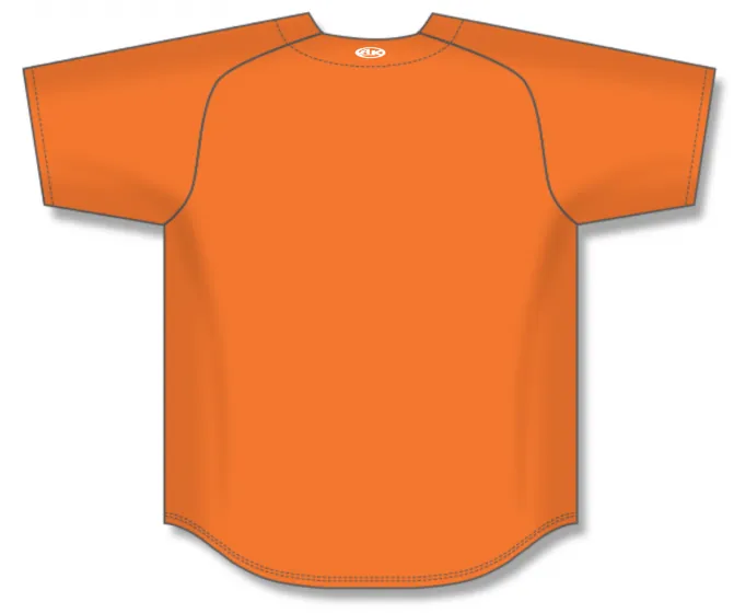 Athletic Knit (AK) BA5200L-064 Ladies Orange Full Button Baseball Jersey