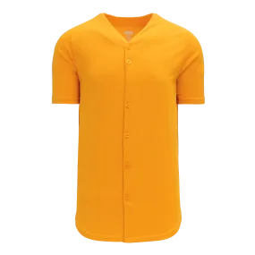 Athletic Knit (AK) BA5200Y-006 Youth Gold Full Button Baseball Jersey