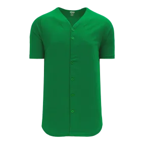 Athletic Knit (AK) BA5200Y-007 Youth Kelly Green Full Button Baseball Jersey