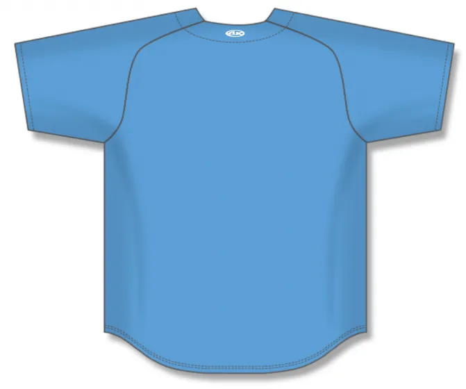 Athletic Knit (AK) BA5200Y-018 Youth Sky Blue Full Button Baseball Jersey