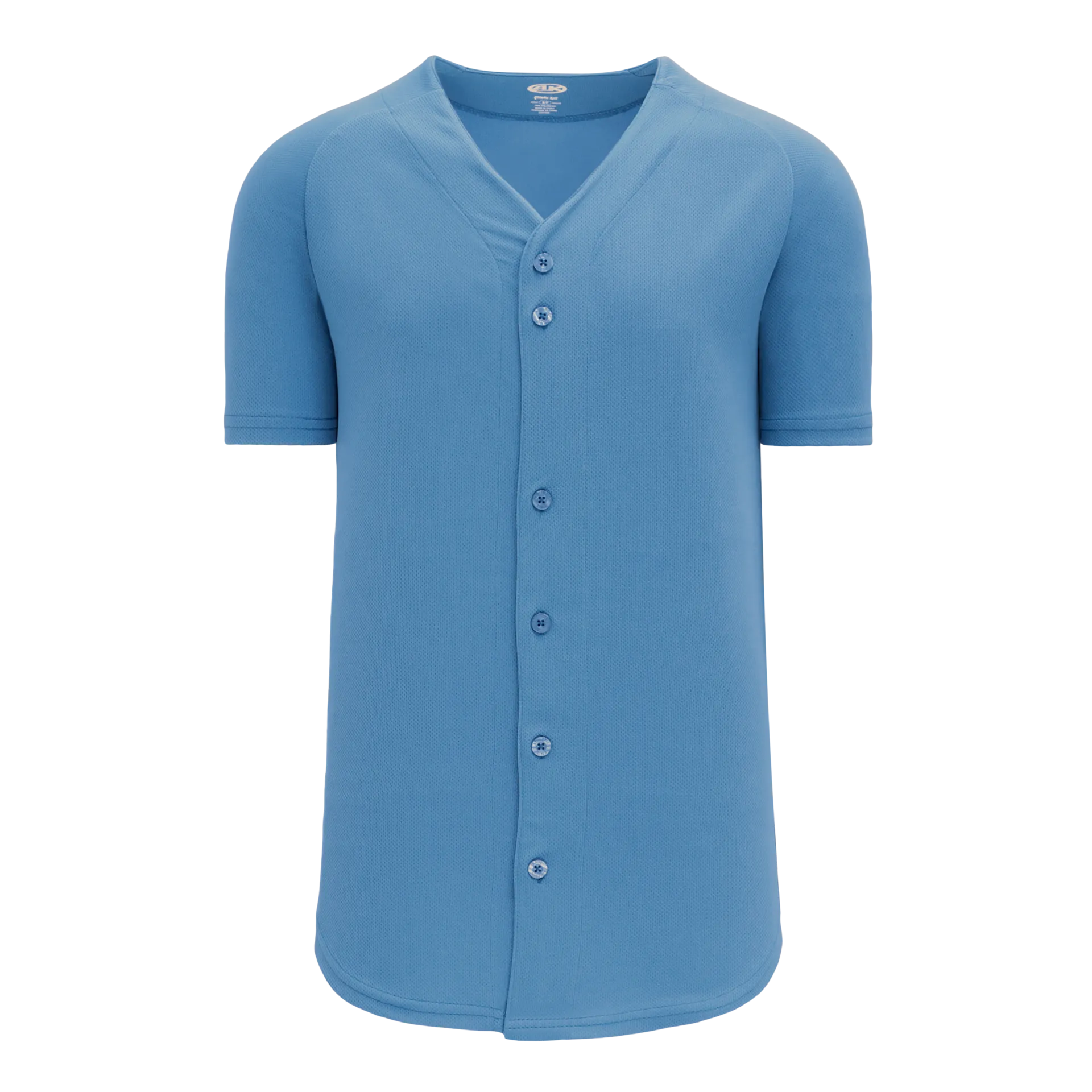 Athletic Knit (AK) BA5200Y-018 Youth Sky Blue Full Button Baseball Jersey