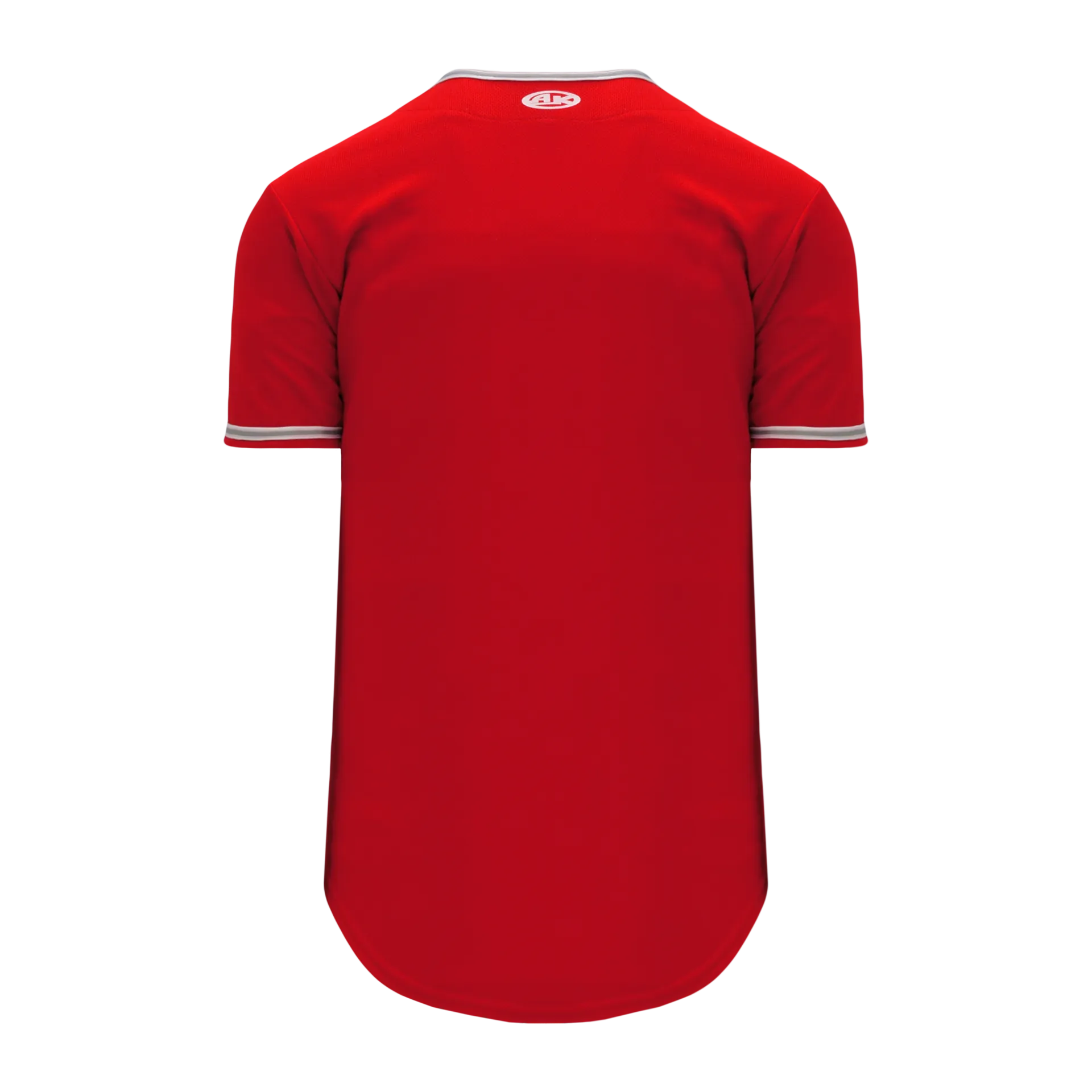 Athletic Knit (AK) BA5500A-ANA587 Anaheim Angels Red Adult Full Button Baseball Jersey
