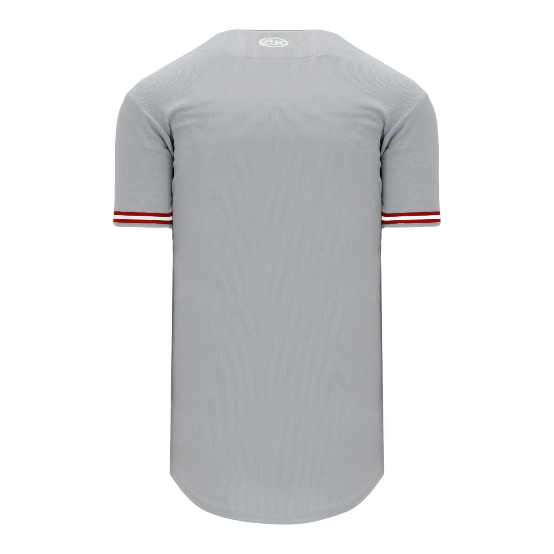 Athletic Knit (AK) BA5500A-CIN699 Cincinnati Reds Grey Adult Full Button Baseball Jersey