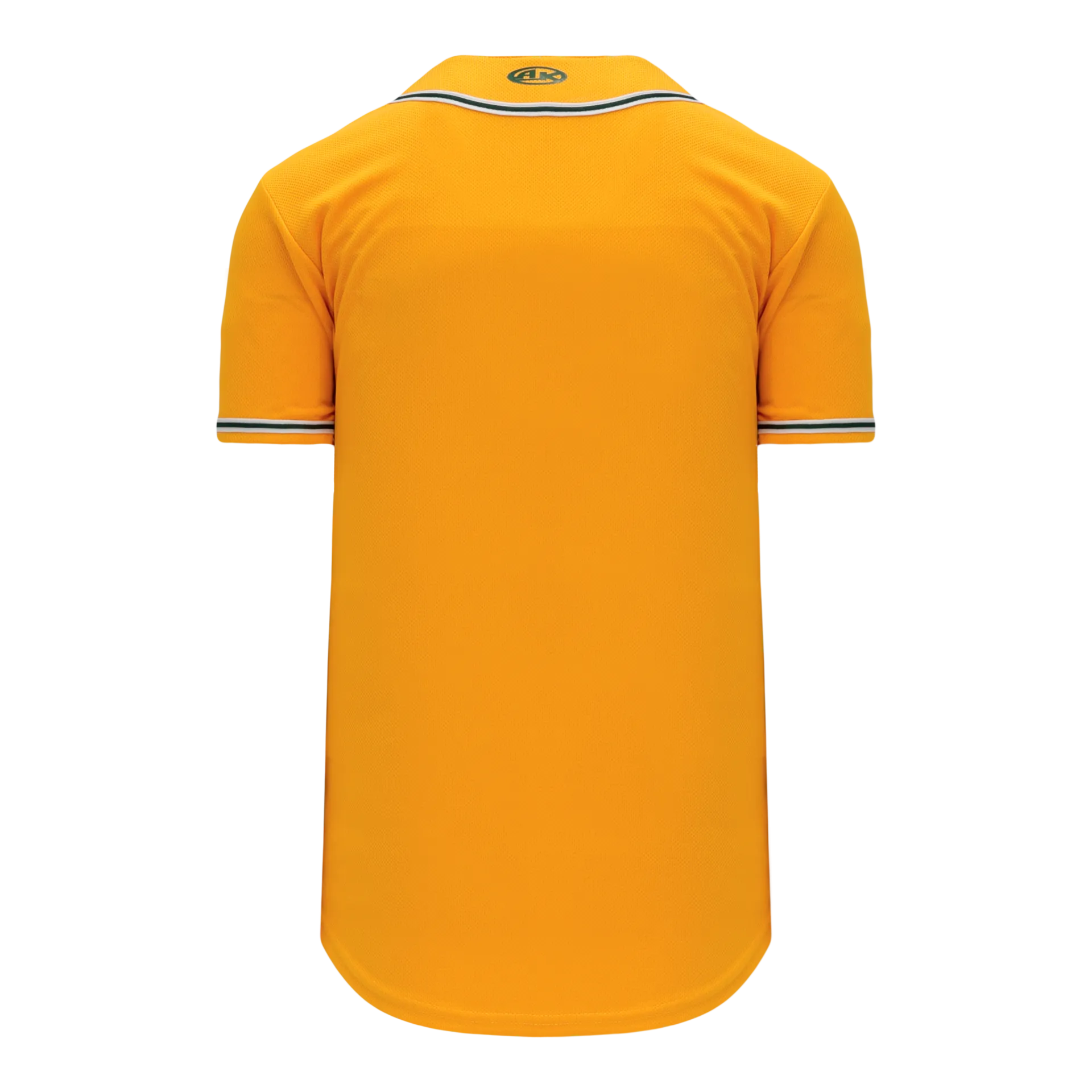 Athletic Knit (AK) BA5500A-OAK593 Oakland A's Gold Adult Full Button Baseball Jersey