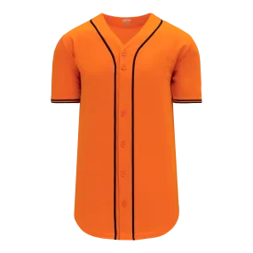 Athletic Knit (AK) BA5500A-SF576 San Francisco Giants Orange Adult Full Button Baseball Jersey