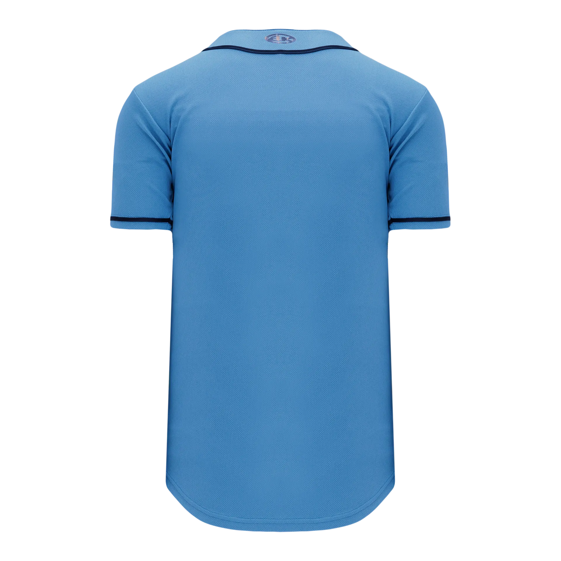 Athletic Knit (AK) BA5500A-TB694 Tampa Bay Rays Sky Blue Adult Full Button Baseball Jersey