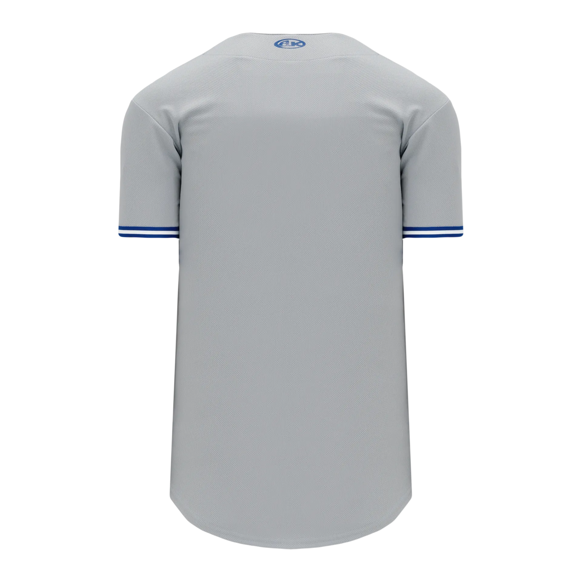 Athletic Knit (AK) BA5500A-TOR572 Toronto Blue Jays Grey Adult Full Button Baseball Jersey