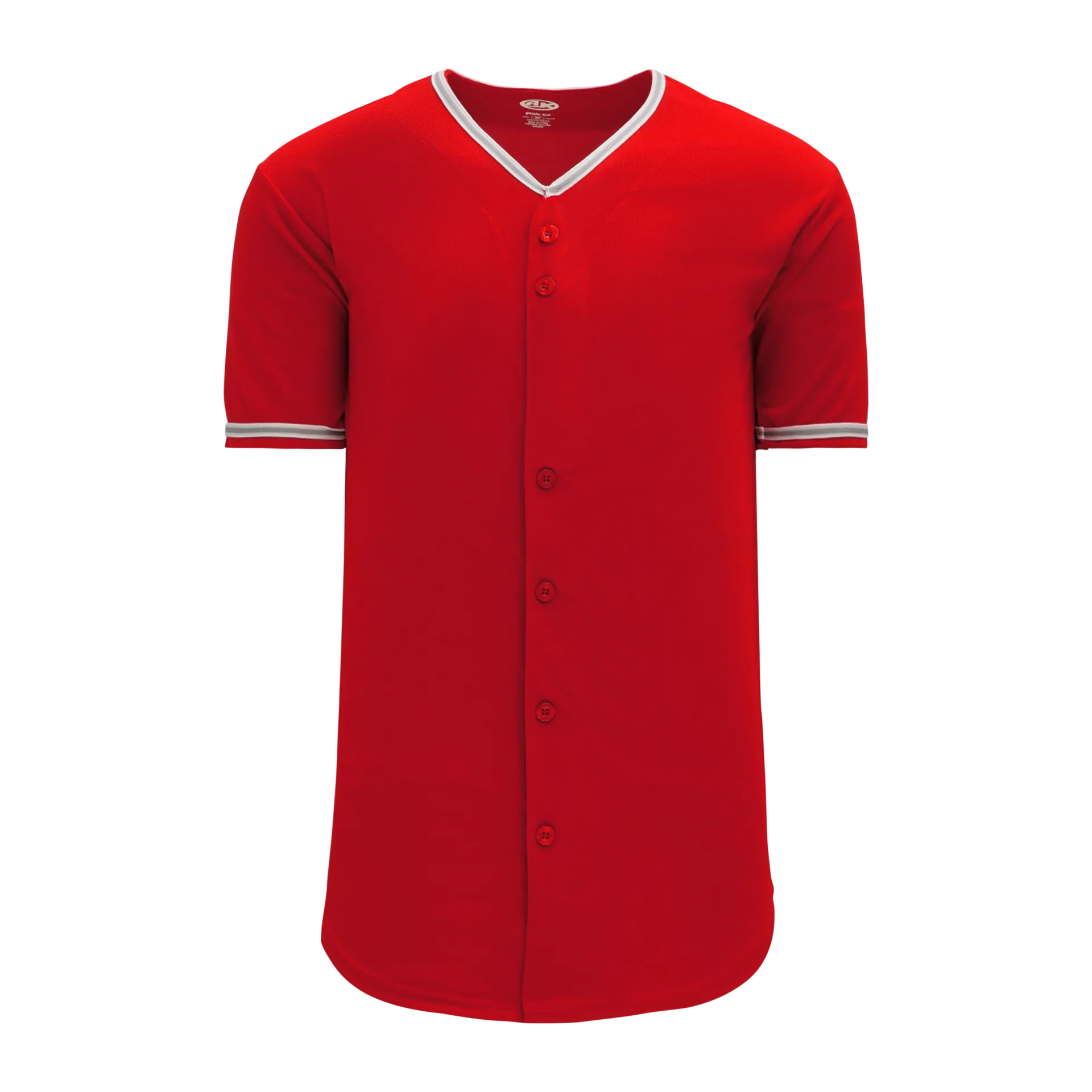 Athletic Knit (AK) BA5500Y-ANA587 Anaheim Angels Red Youth Full Button Baseball Jersey