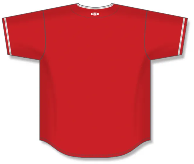 Athletic Knit (AK) BA5500Y-ANA587 Anaheim Angels Red Youth Full Button Baseball Jersey