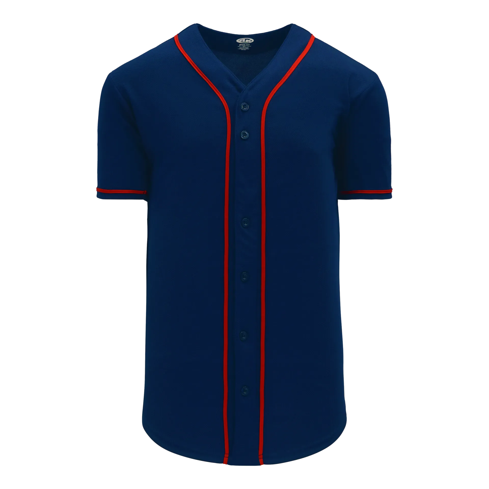 Athletic Knit (AK) BA5500Y-MIN697 Minnesota Twins Navy Youth Full Button Baseball Jersey