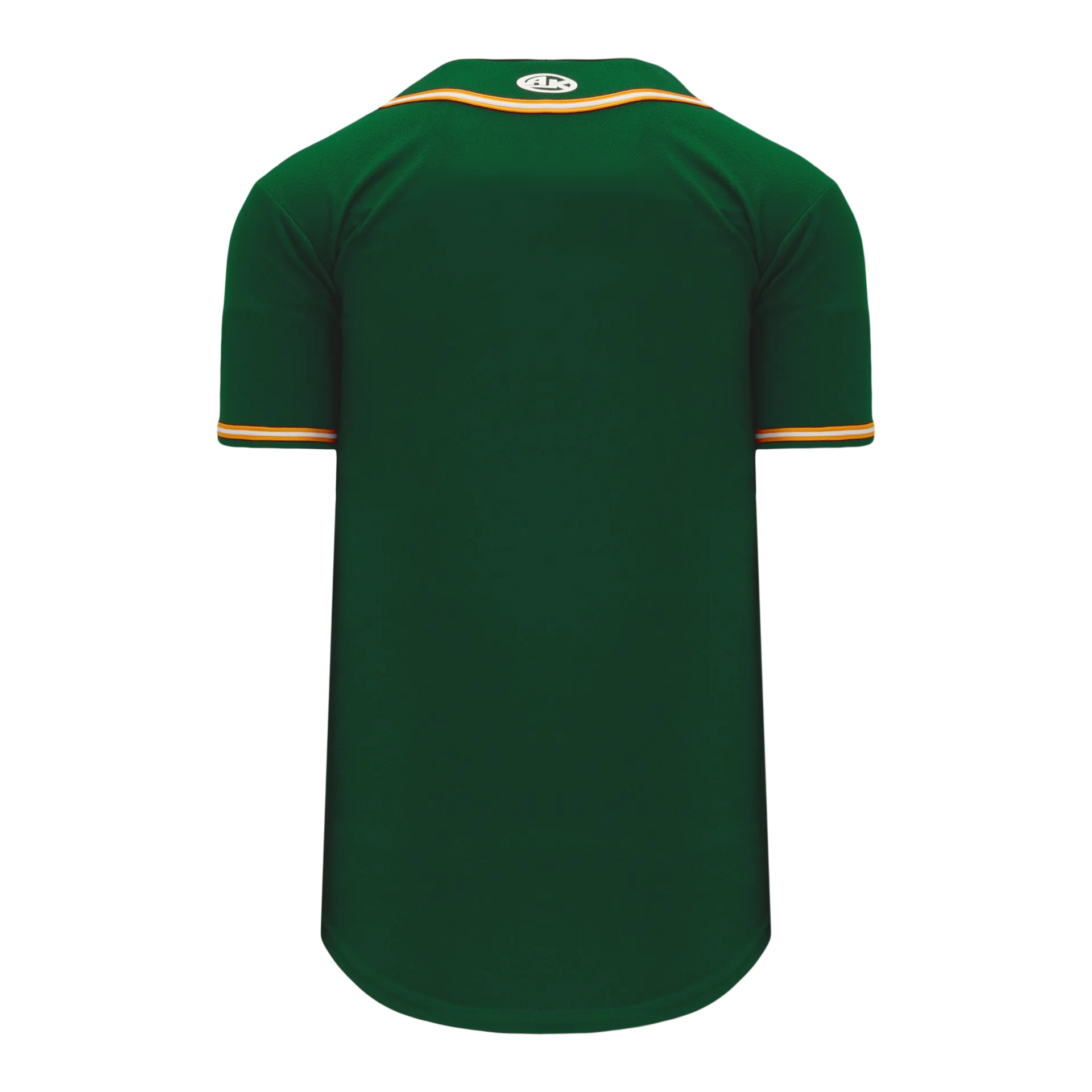 Athletic Knit (AK) BA5500Y-OAK592 Oakland A's Dark Green Youth Full Button Baseball Jersey