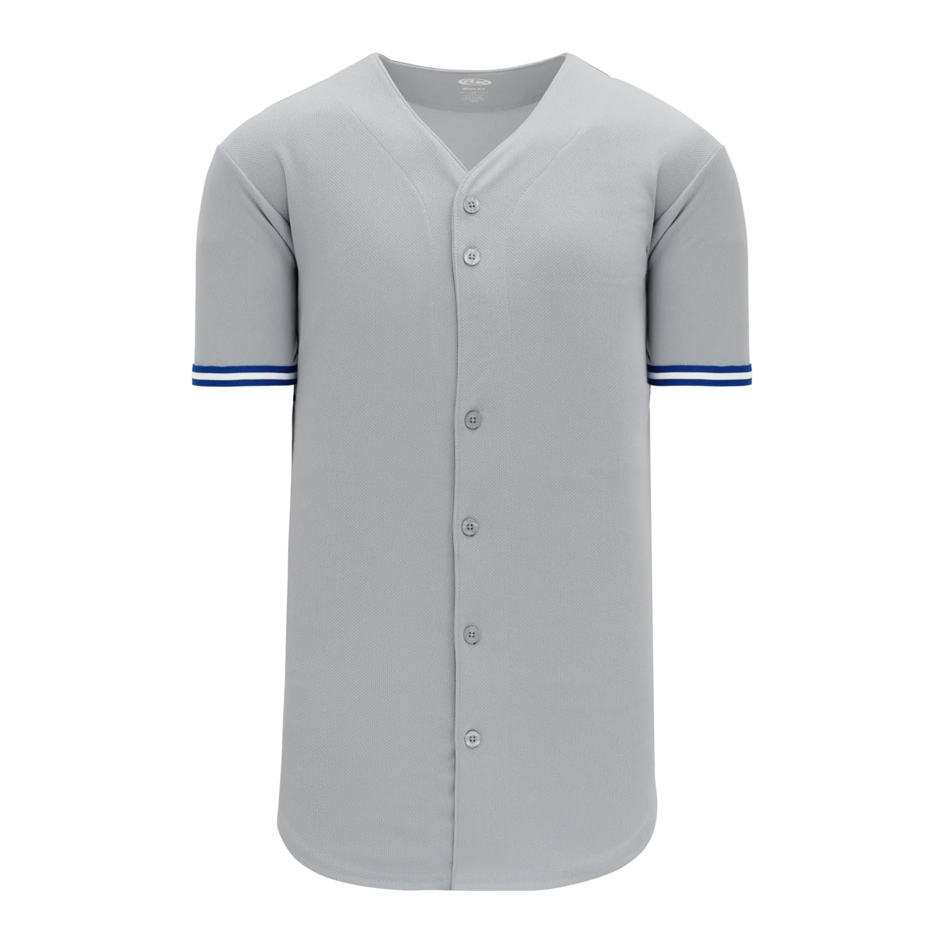 Athletic Knit (AK) BA5500Y-TOR572 Toronto Blue Jays Grey Youth Full Button Baseball Jersey