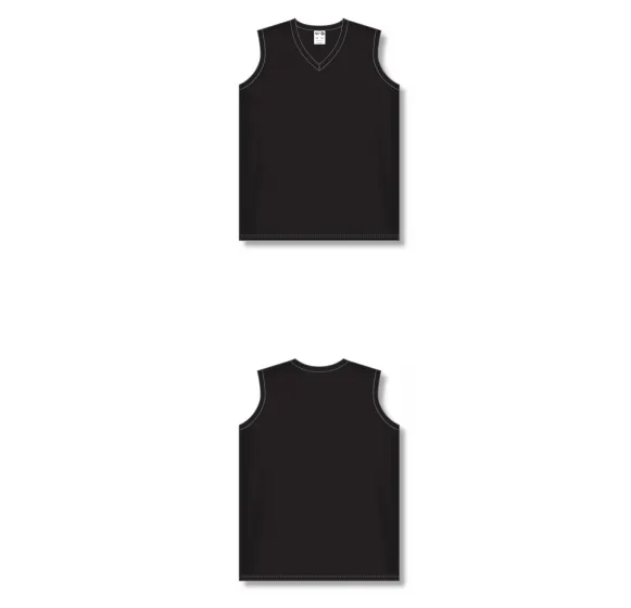 Athletic Knit (AK) BA635L-001 Ladies Black Softball Jersey