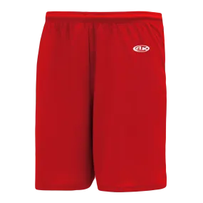 Athletic Knit (AK) BAS1300L-005 Ladies Red Baseball Shorts