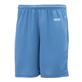 Athletic Knit (AK) BAS1300L-018 Ladies Sky Blue Baseball Shorts