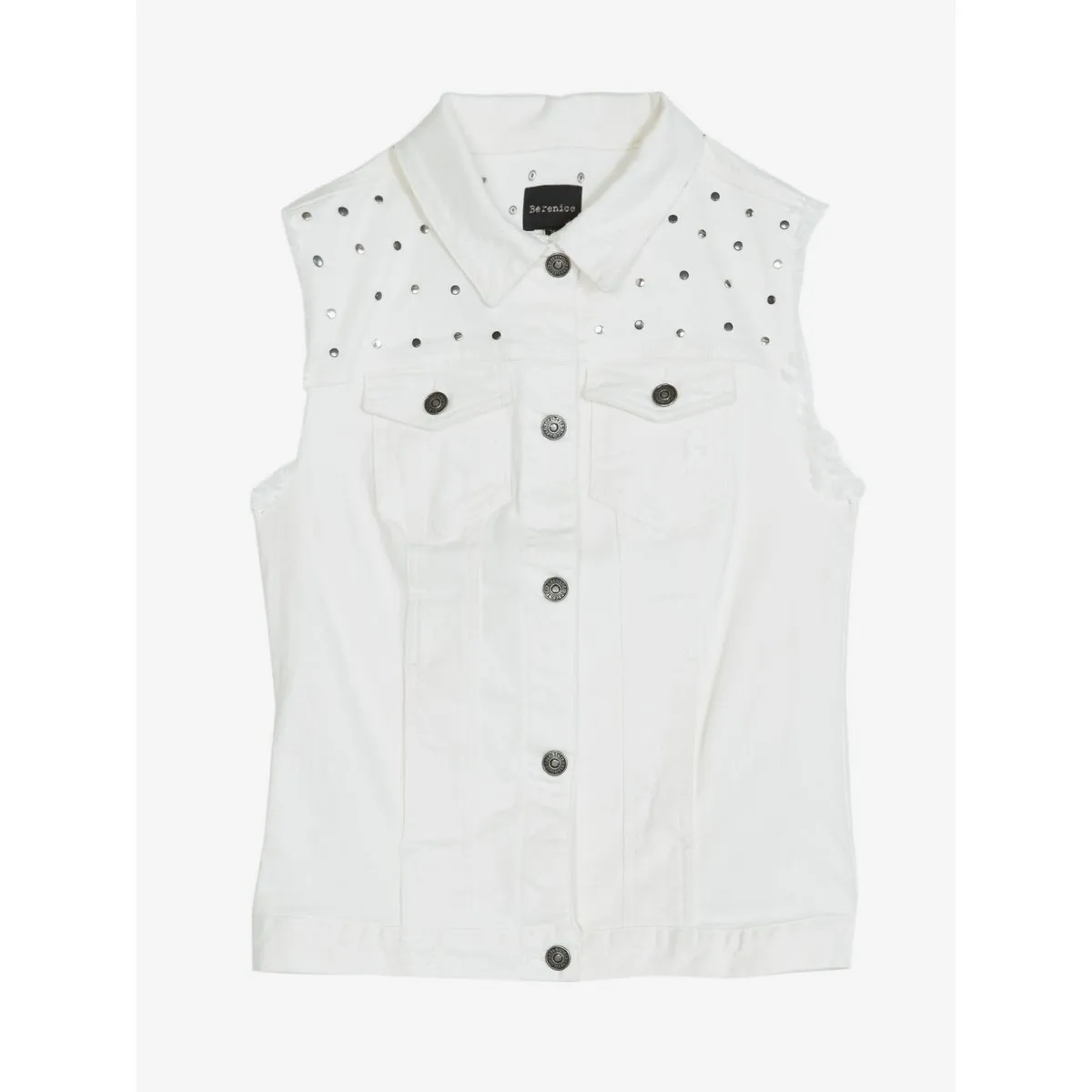 Berenice - Veste En Jean Blanc