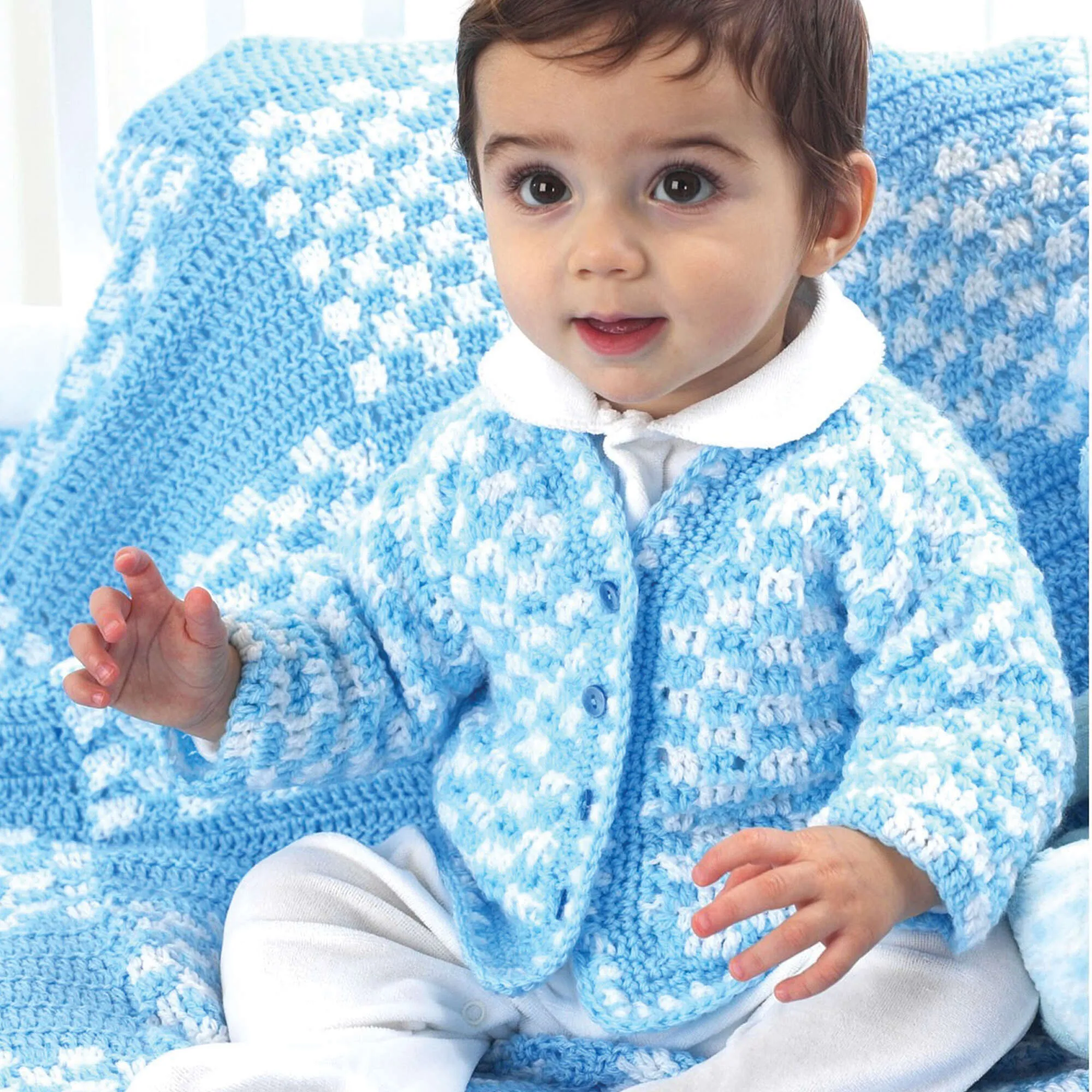 Bernat Boy's Crochet Cardigan