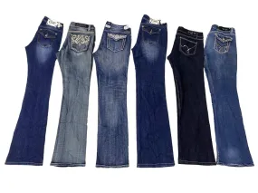 Bestseller Y2k Mixed Brands Classic Flare/Straight Leg Jeans - 10 Pcs