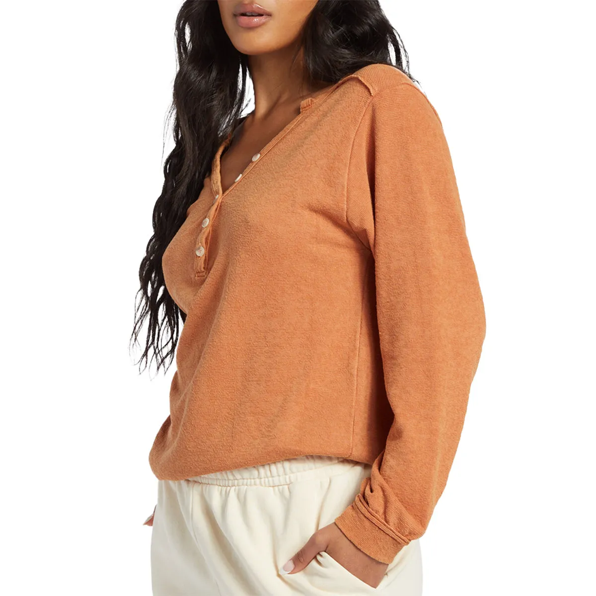 Billabong Women's Sunday Vibes Long Sleeve Knit Top