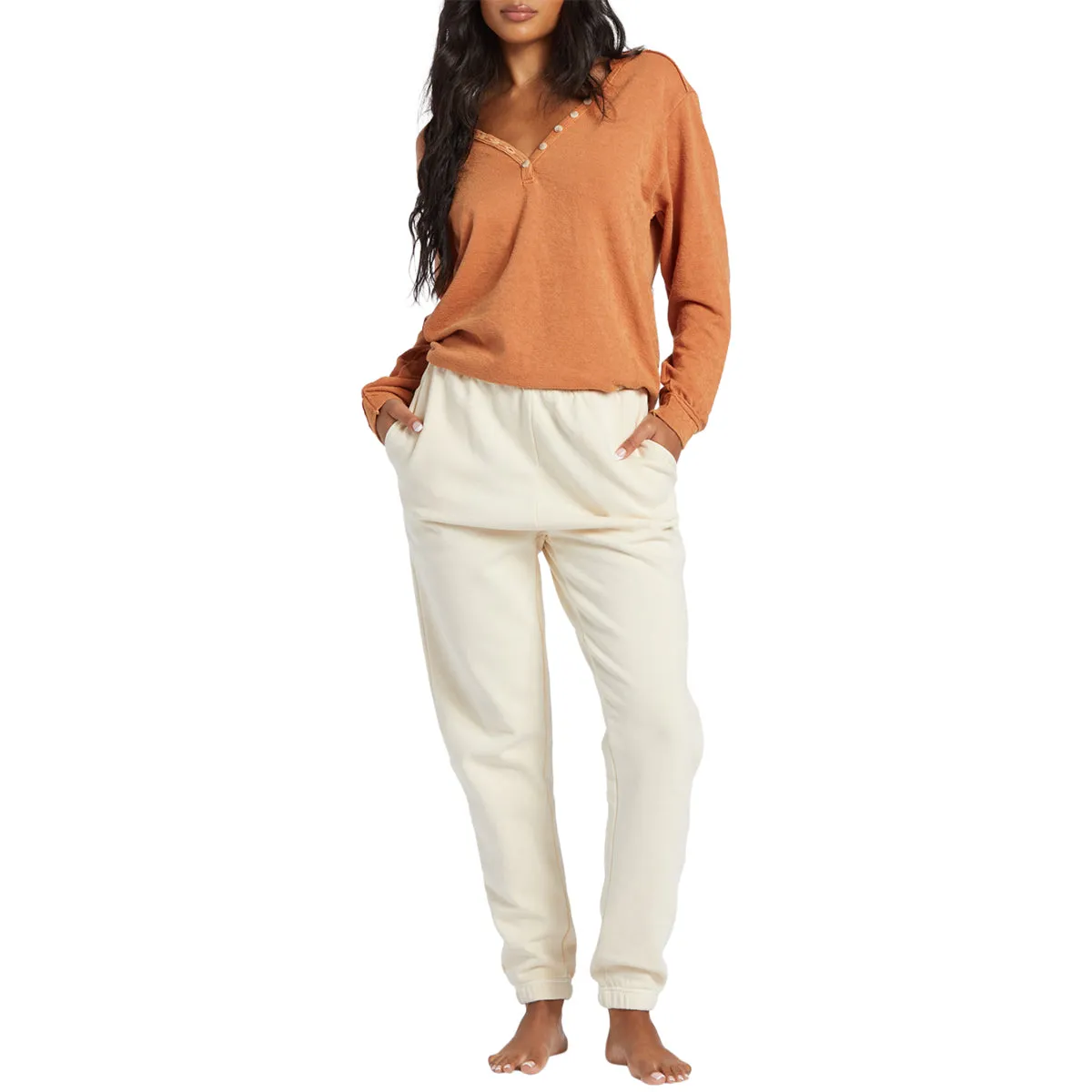 Billabong Women's Sunday Vibes Long Sleeve Knit Top