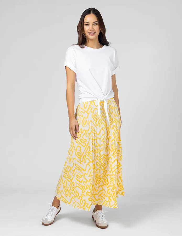 Brigette Skirt - Banana Swirl