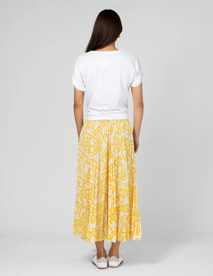 Brigette Skirt - Banana Swirl