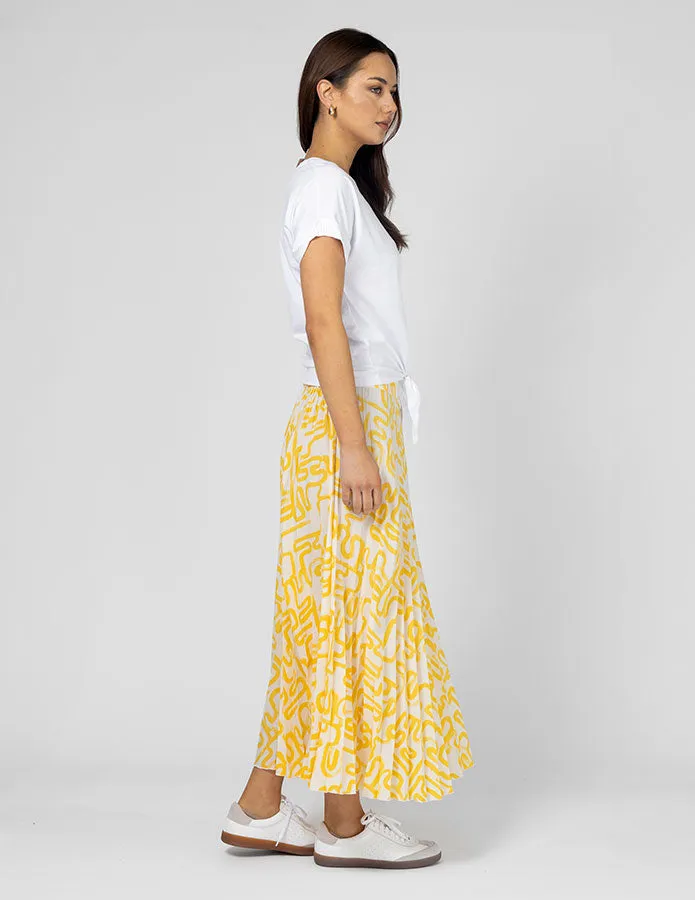 Brigette Skirt - Banana Swirl