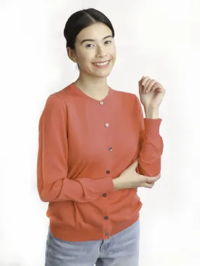 Cashmere & Silk Round Neck Cardigan