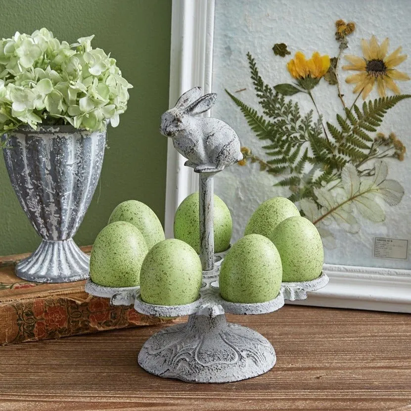 Cast Iron Bunny Egg Holder