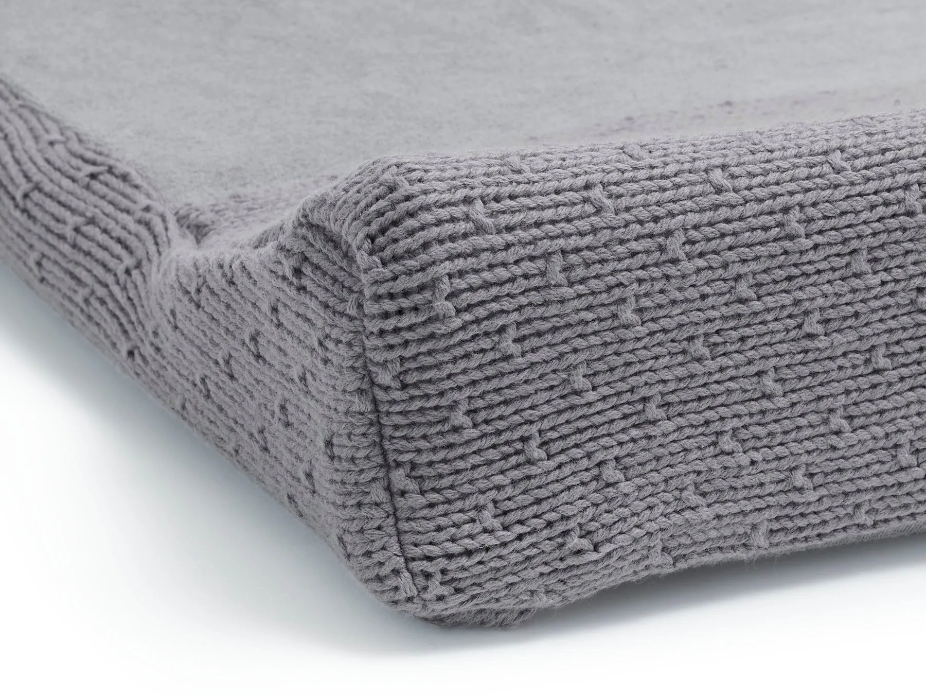 Changing Mat Cover 50x70cm Bliss Knit - Storm Grey