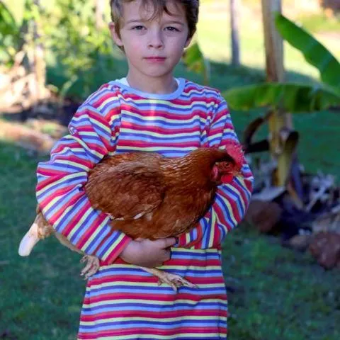 Childrens Long Sleeve Striped Crew