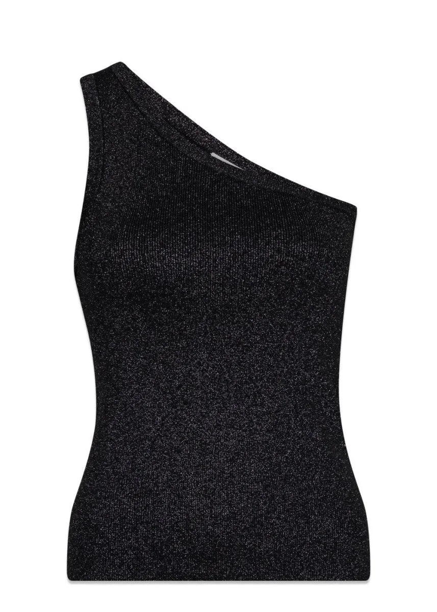 Clementine Glitter Knit Top - Black