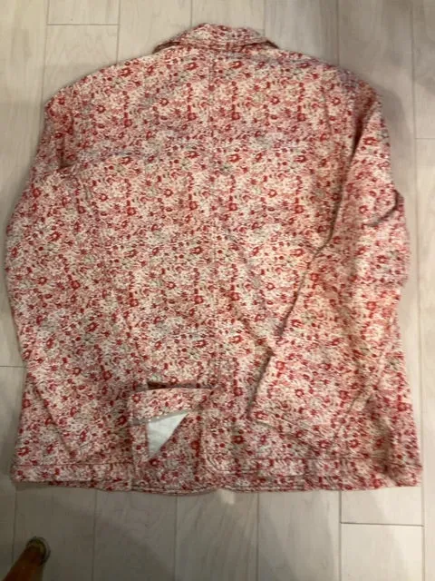 {{ClientCode}} RED FLORAL EDDIE BAUER BLAZER, 2XLT