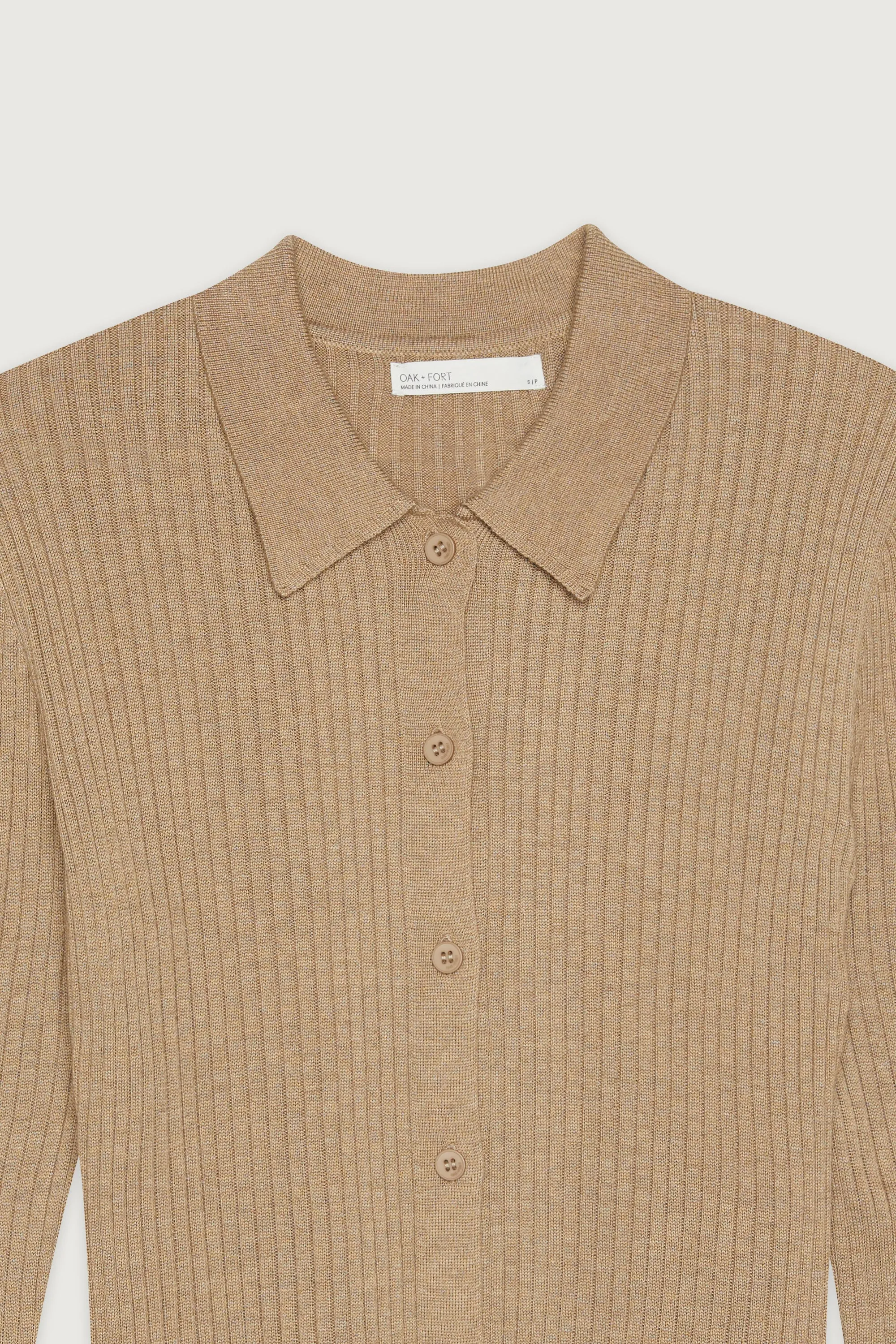 COLLARED CARDIGAN