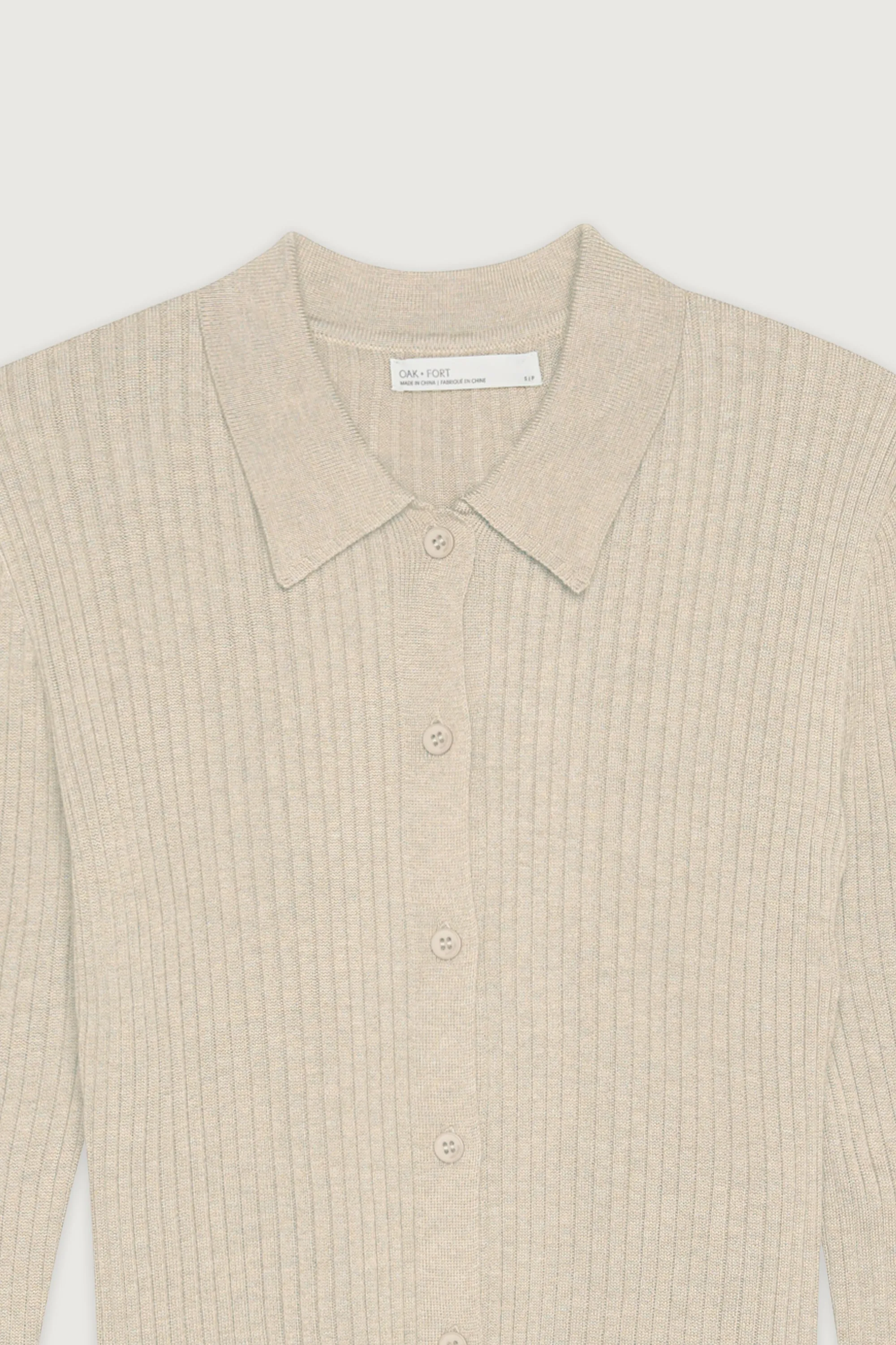 COLLARED CARDIGAN