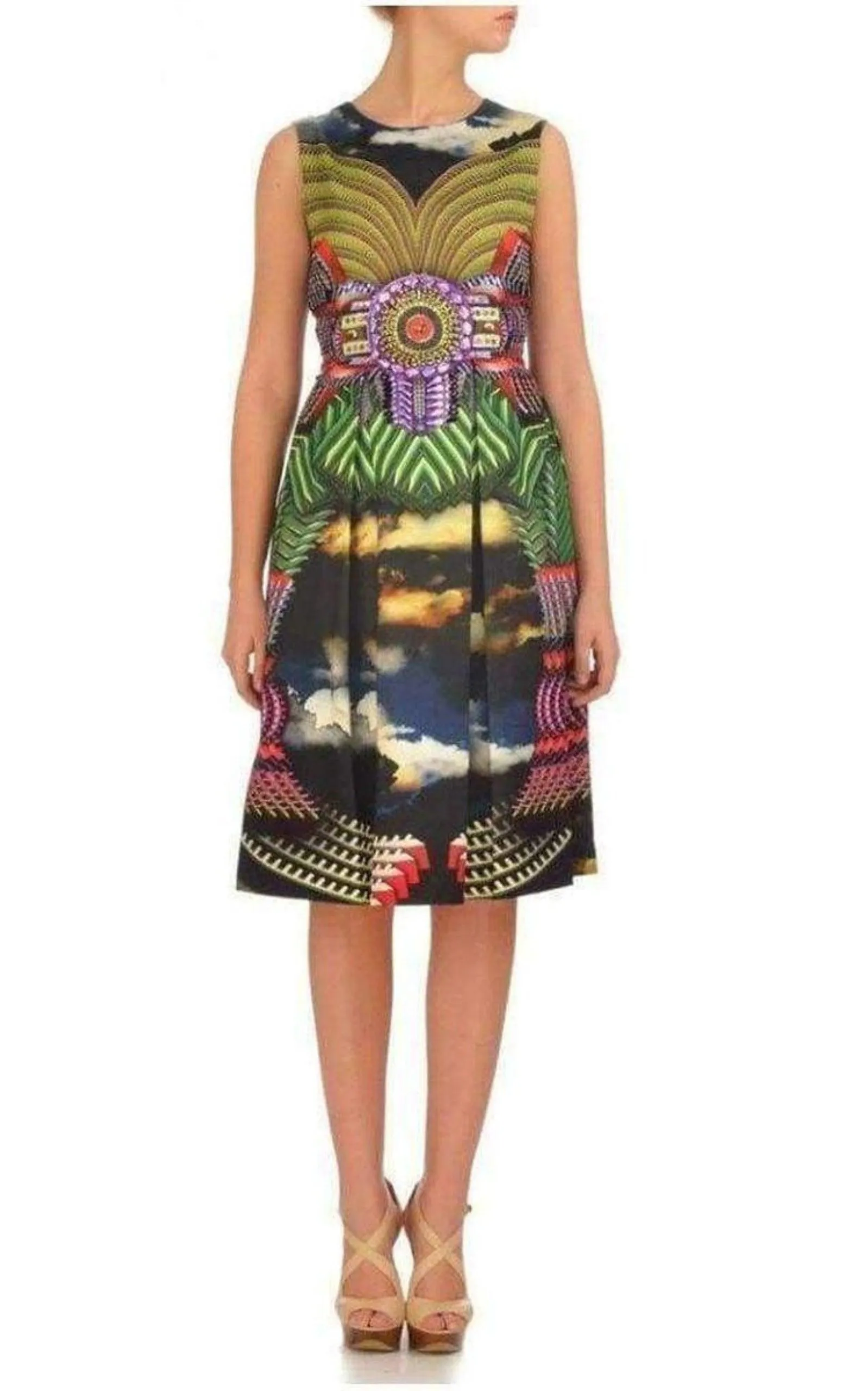 Cotton Cloud Printed Dress