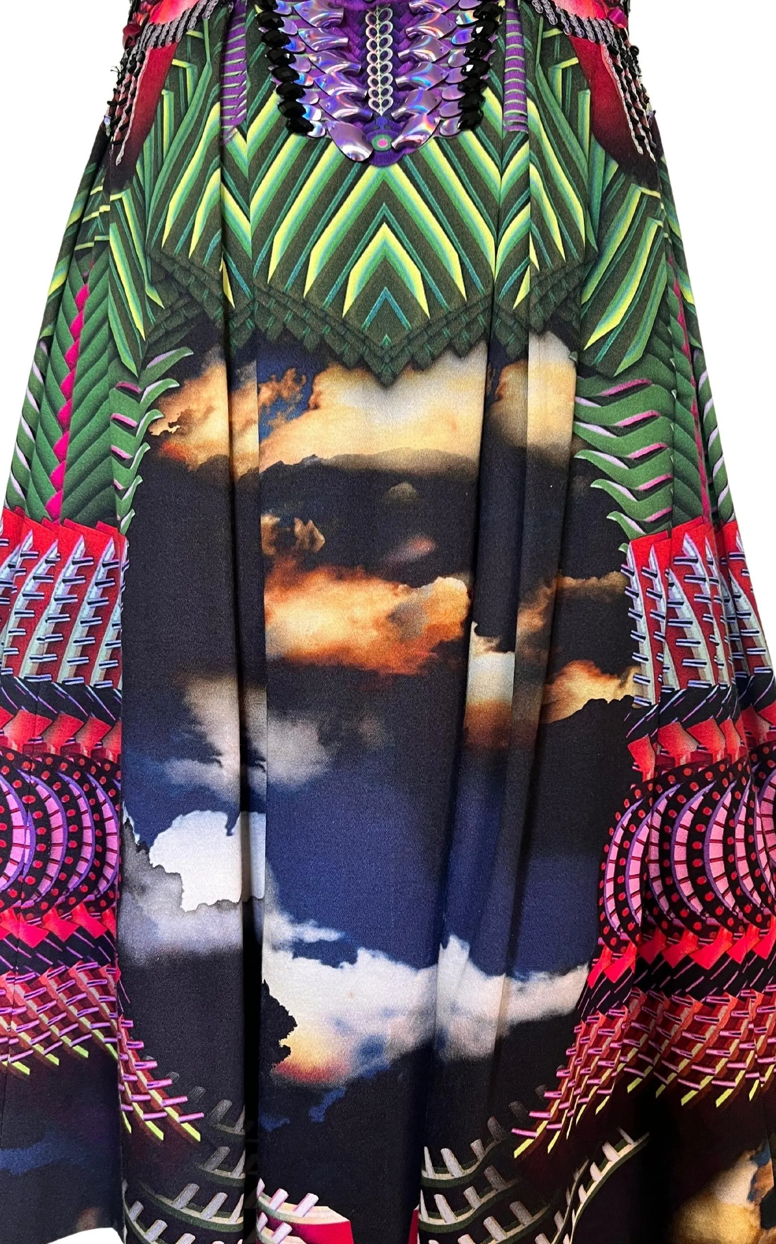 Cotton Cloud Printed Dress