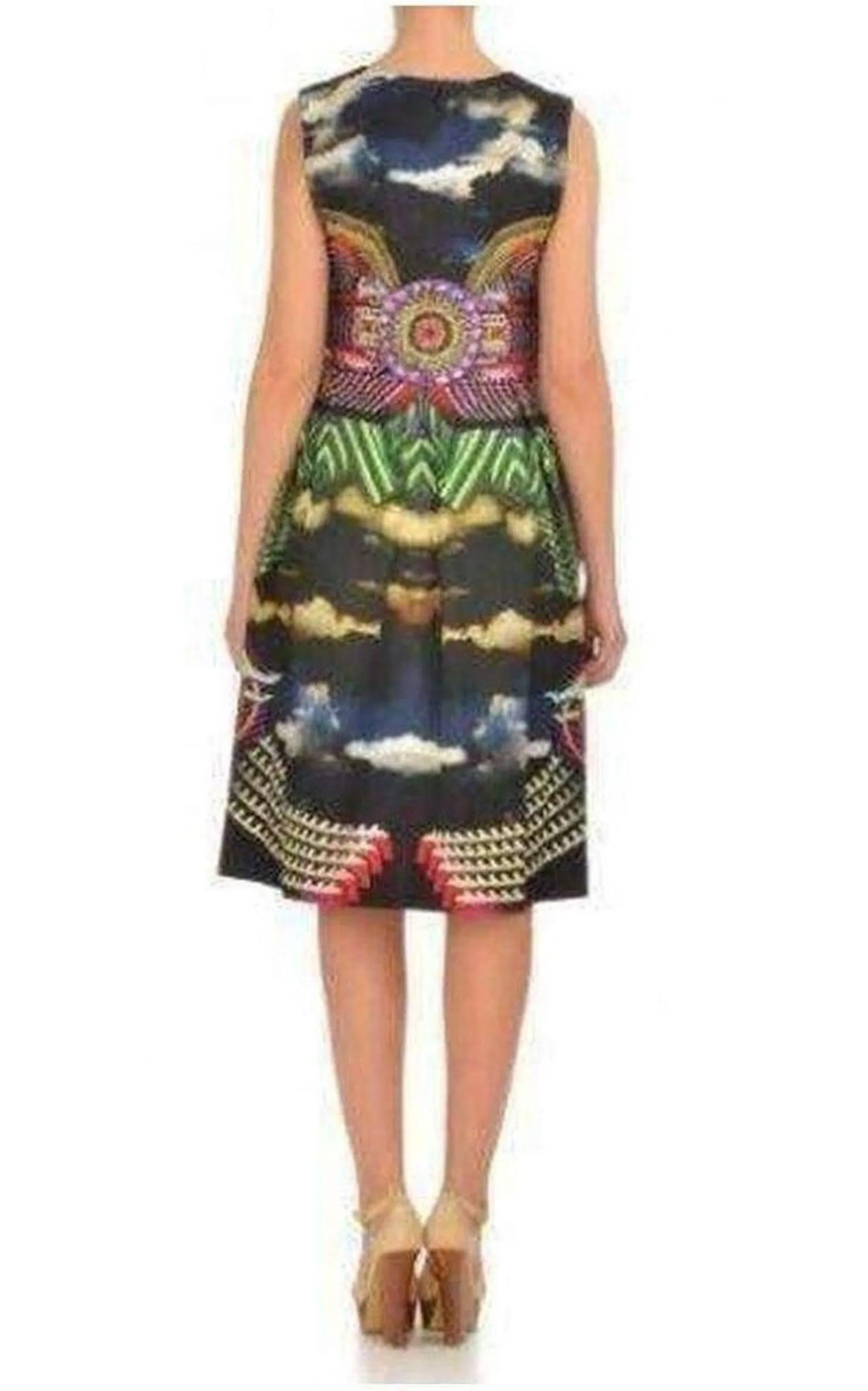Cotton Cloud Printed Dress