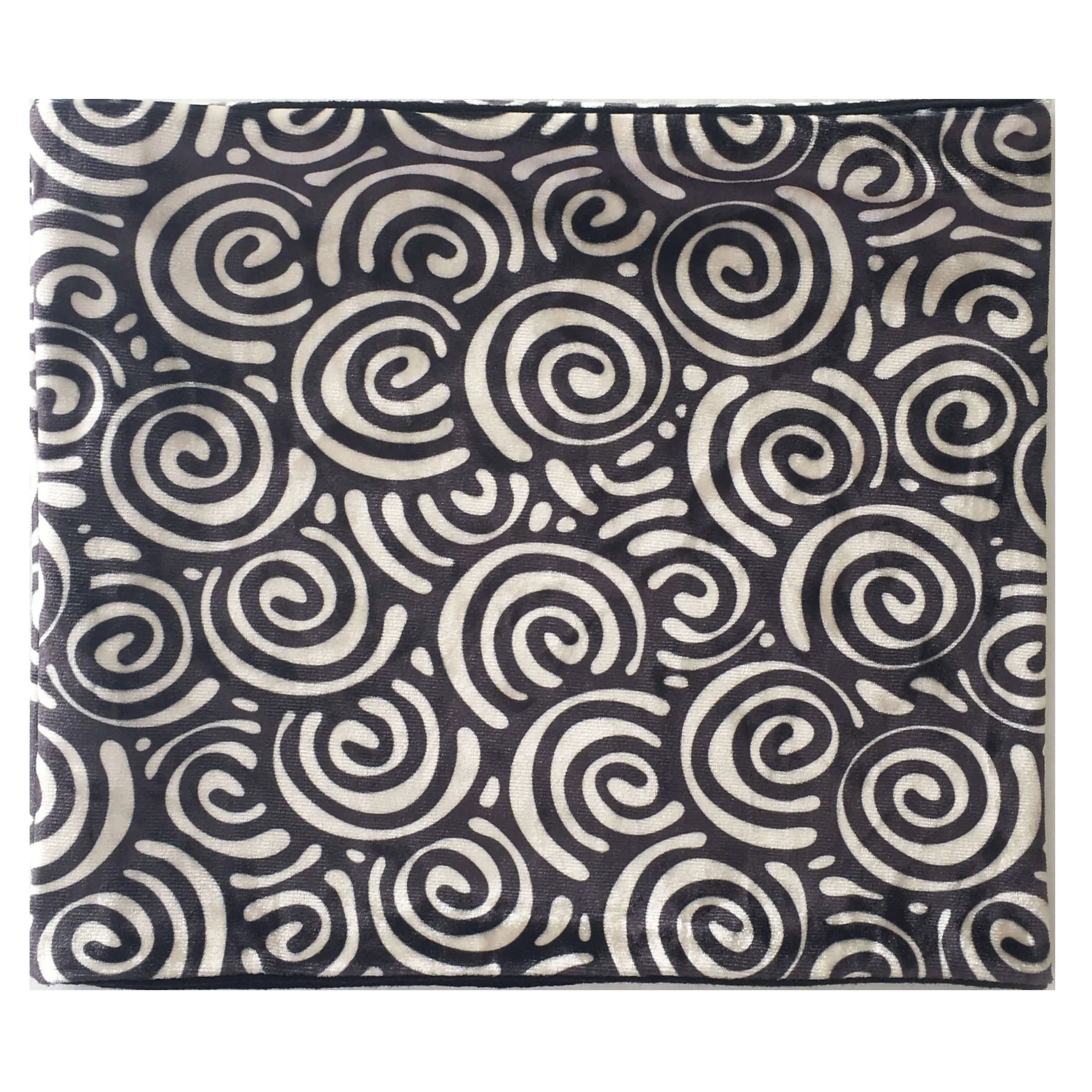 Cream & Black, Versatile Scarf, Headband, HatBand, Neck Warmer, Ladies Scarf, Velour Scarf, Designer Gaiter,Velour/Silky Soft Knit